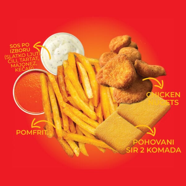 Chicken nuggets obrok