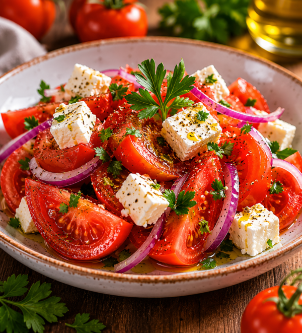 Paradajz salata sa fetaom